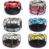 Octagonal Cage Fence Pet Cloth Tent Easy Storage Cat Nest