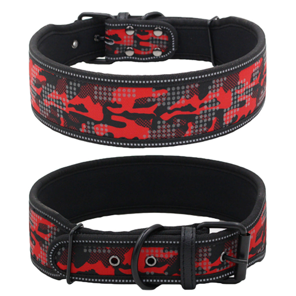 Camouflage Reflective Comfortable Dog Collar Dog Collar