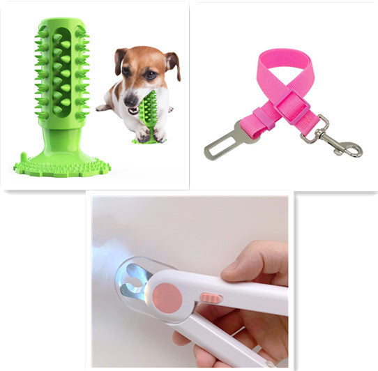 Brosse à Dents pour Chien Nettoyage des Dents Ventouse Bâtonnet Molaire Jouet à Mâcher pour Chien