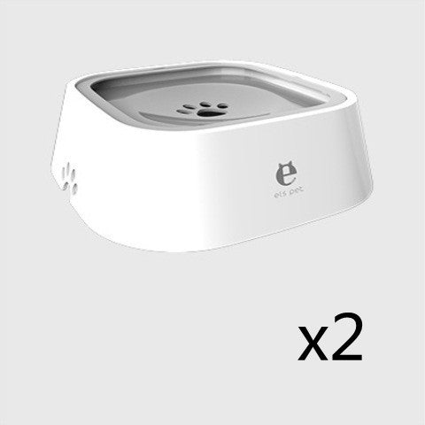 Bol à eau flottant pour chat et chien de 1,5 L, gamelle anti-éclaboussures, abreuvoir lent, fontaine pour animaux de compagnie en ABS et PP, fournitures pour chiens