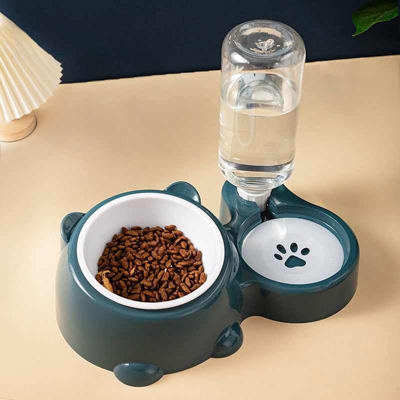 Ensemble gamelles pour chat – Gamelle inclinée à 16 degrés pour chien avec distributeur d'eau, gamelle amovible pour animaux de compagnie, gamelle pour boire et manger pour chien, gamelle amovible pour chats et chiens