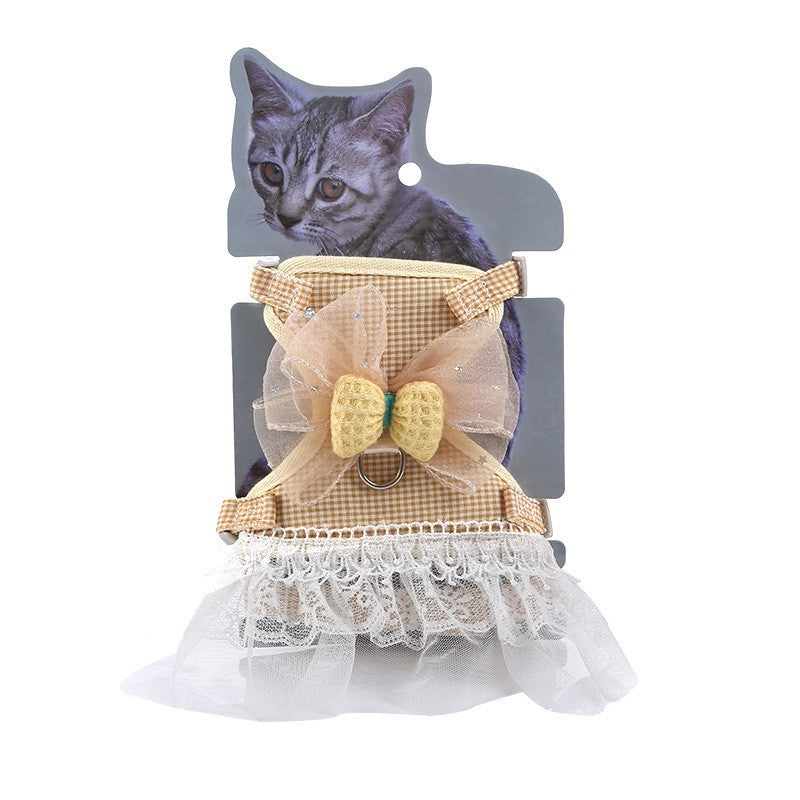 Robe de princesse à nouer pour animal de compagnie