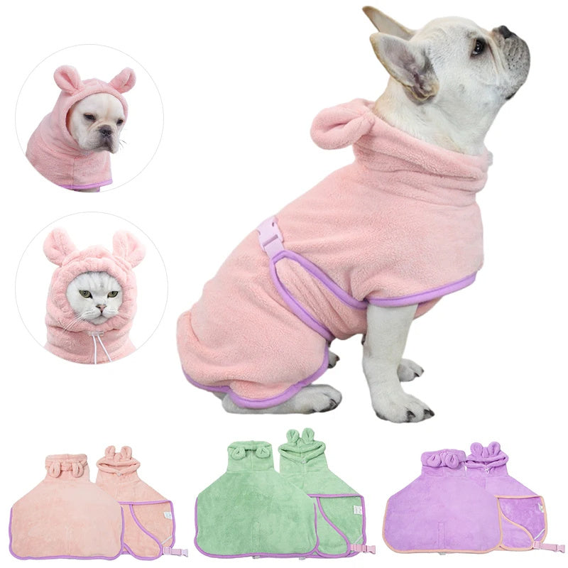Peignoir pour animaux de compagnie, serviette de bain pour chien super absorbante, serviette de nettoyage de douche, serviette de bain séchante en microfibre pour chiens, serviette à séchage rapide, produits pour animaux de compagnie.