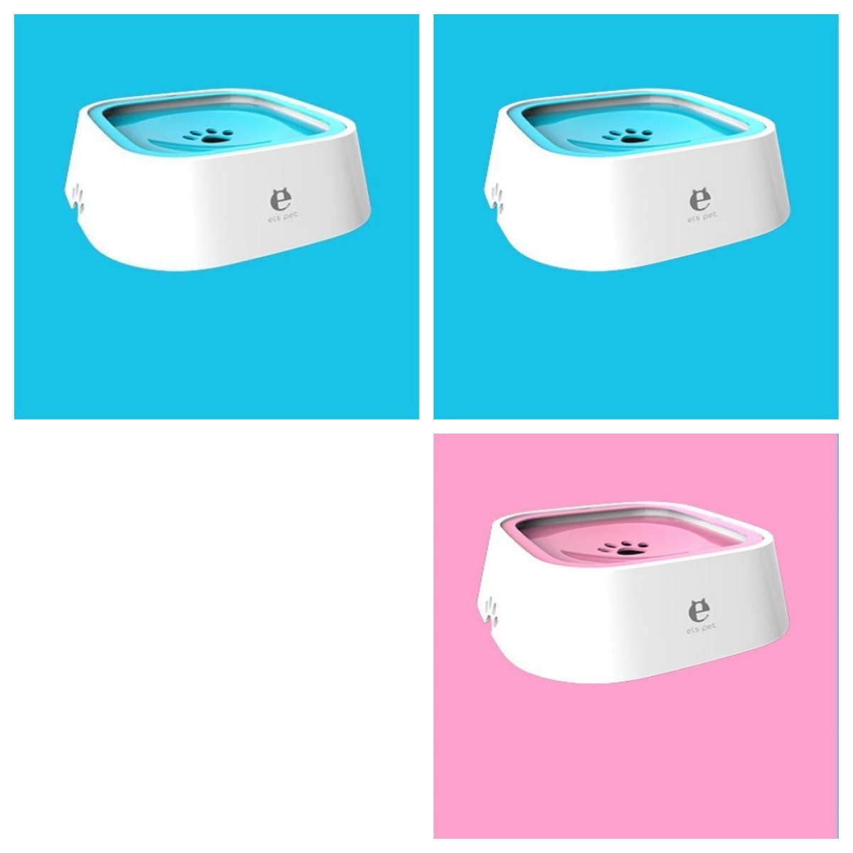 Bol à eau flottant pour chat et chien de 1,5 L, gamelle anti-éclaboussures, abreuvoir lent, fontaine pour animaux de compagnie en ABS et PP, fournitures pour chiens