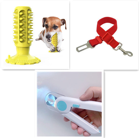 Brosse à Dents pour Chien Nettoyage des Dents Ventouse Bâtonnet Molaire Jouet à Mâcher pour Chien