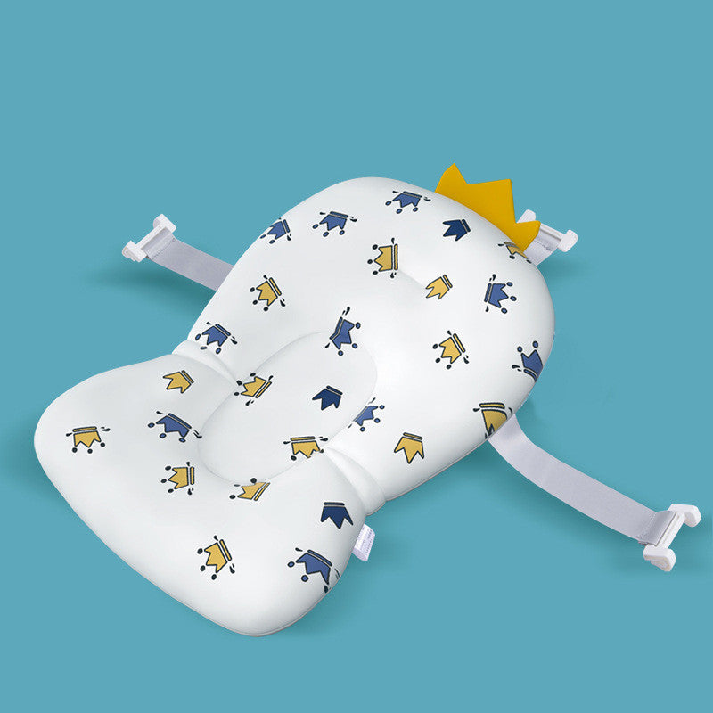 Baby Bath Seat Support Mat with foldable anti-slip cushion