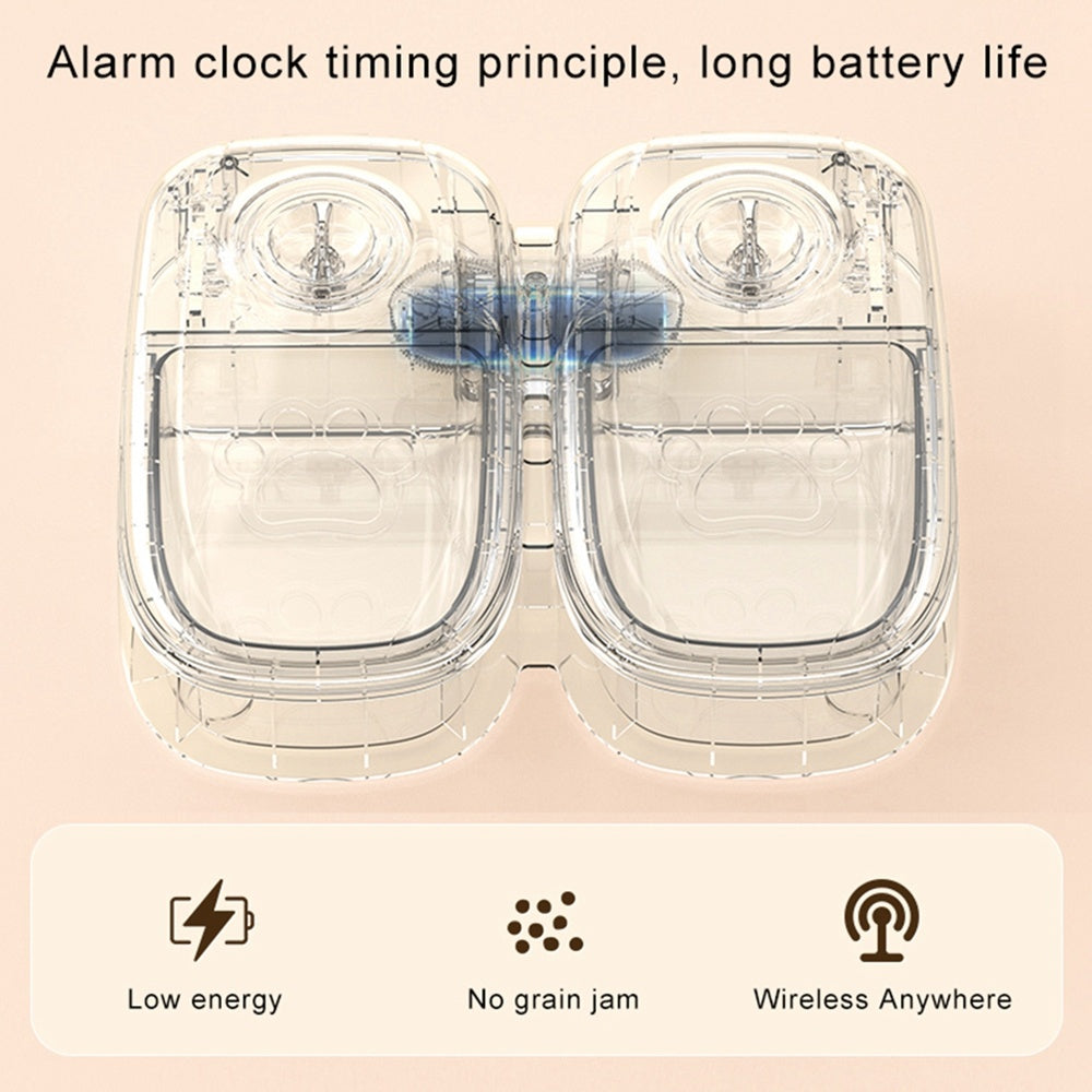 Distributeur automatique de nourriture intelligent pour chats et chiens avec minuterie et bol en acier inoxydable, fournitures pour animaux de compagnie