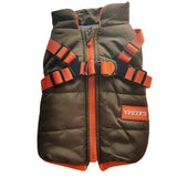 Pet Winter Clothes Plus Velvet Thick Cotton-padded Winter Warm Dog Vest Two-legged Small And Medium-sized Dog Ski Suit
