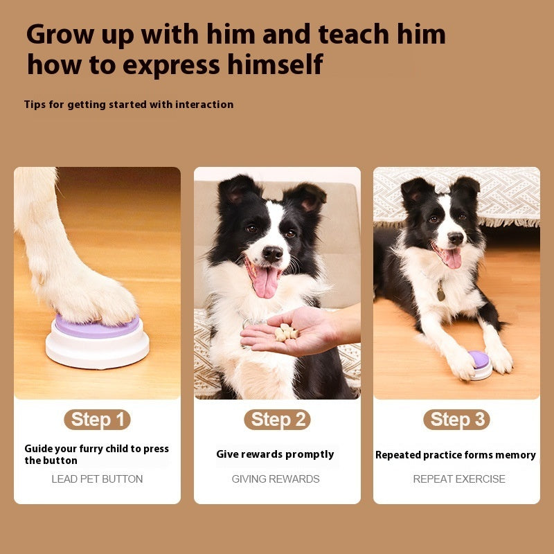 Bouton de communication pour animaux, jouet vocal pour chien